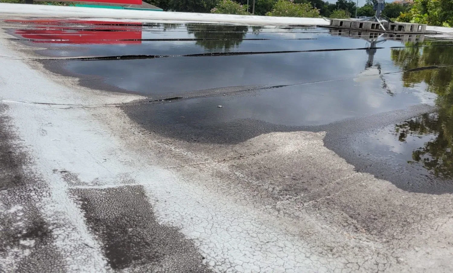 Commercial Roof Membrane Puncture Repair in Johns Creek, GA