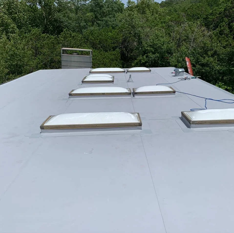 White TPO membrane roof