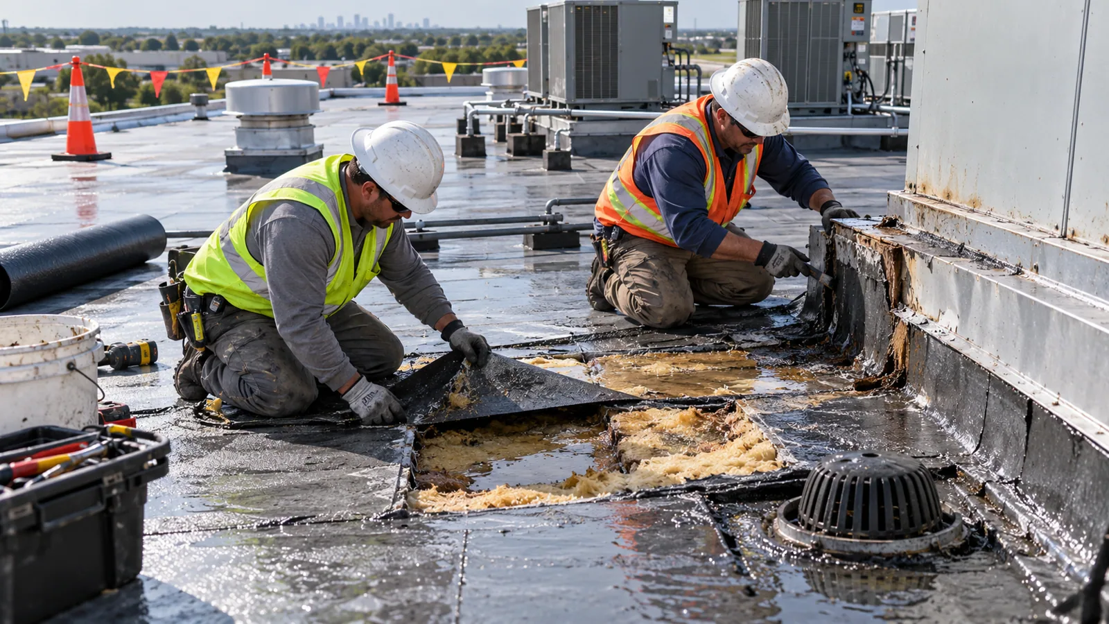 Emergency Commercial Roof Repair in Johns Creek, GA